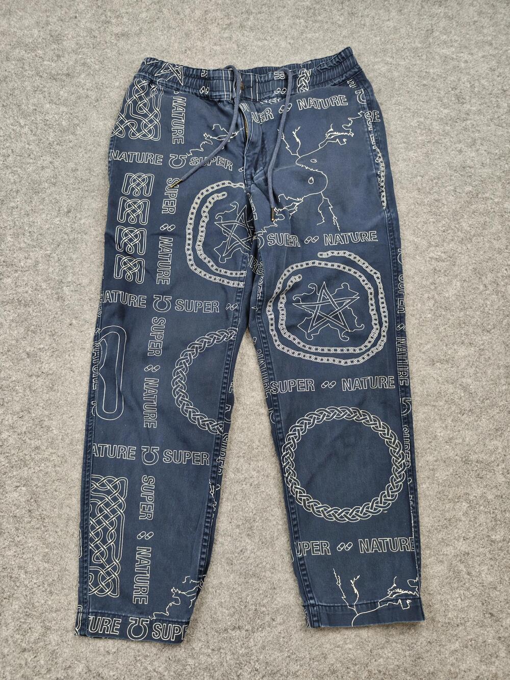 Ksubi Pants Mens Small Blue Satana Pant Jogger Drawstring Pockets Tapered